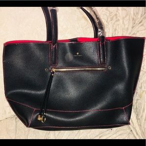 New Travanti black & red bag & matching clutch